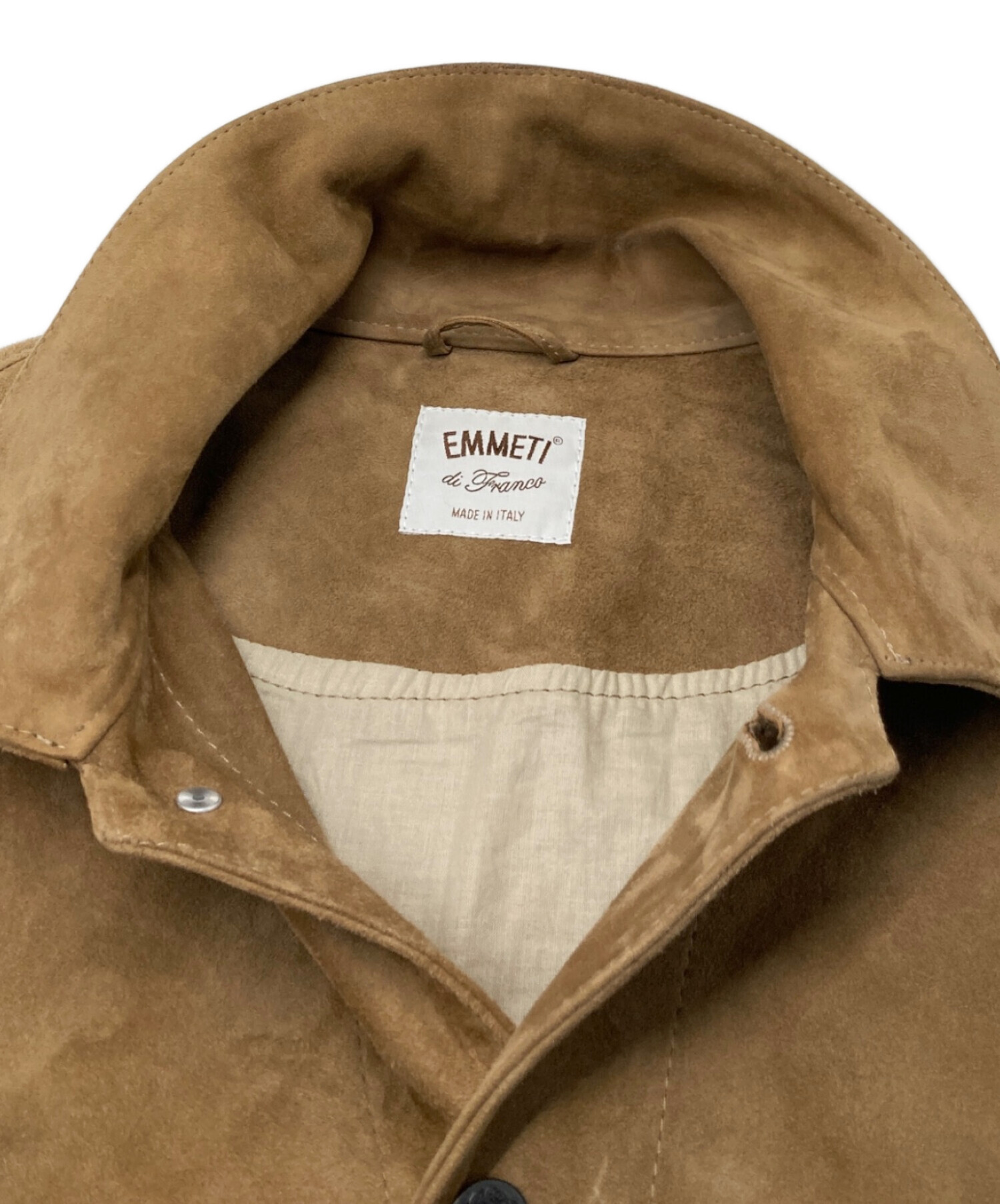 EMMETI di Franco ゴートスキン・スエードジャケット 46 中古・古着通販】EMMETI (エンメティ) ゴートスキンレザージャケット