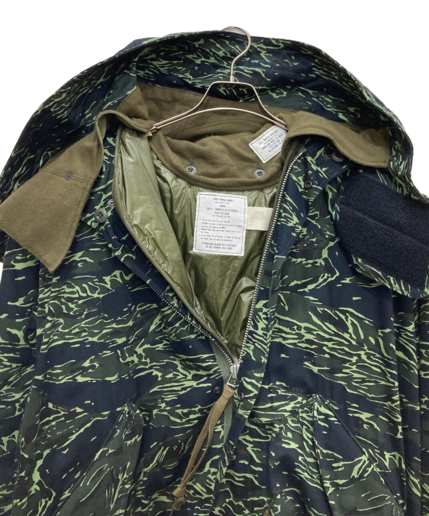 【Km 】N.HOOLYWOOD/エヌハリウッド モッズコート カーキ 中古・古着通販】N.HOOLYWOOD (エヌ ハリウッド) ライナー付 カモフラ