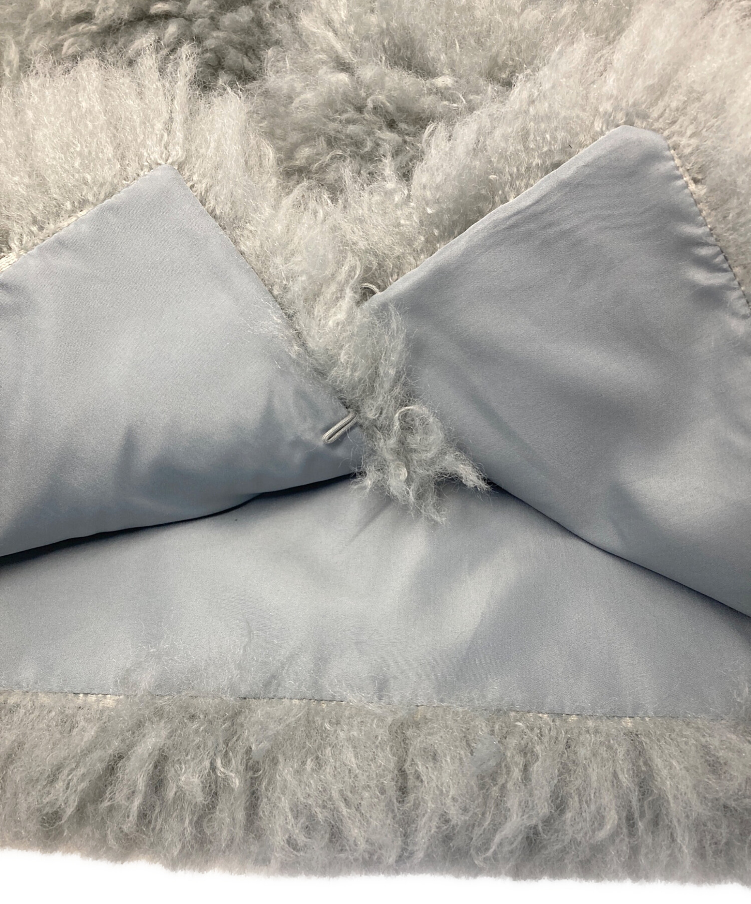 中古・古着通販】lignaggio (リナージオ) ファーベスト グレー サイズ