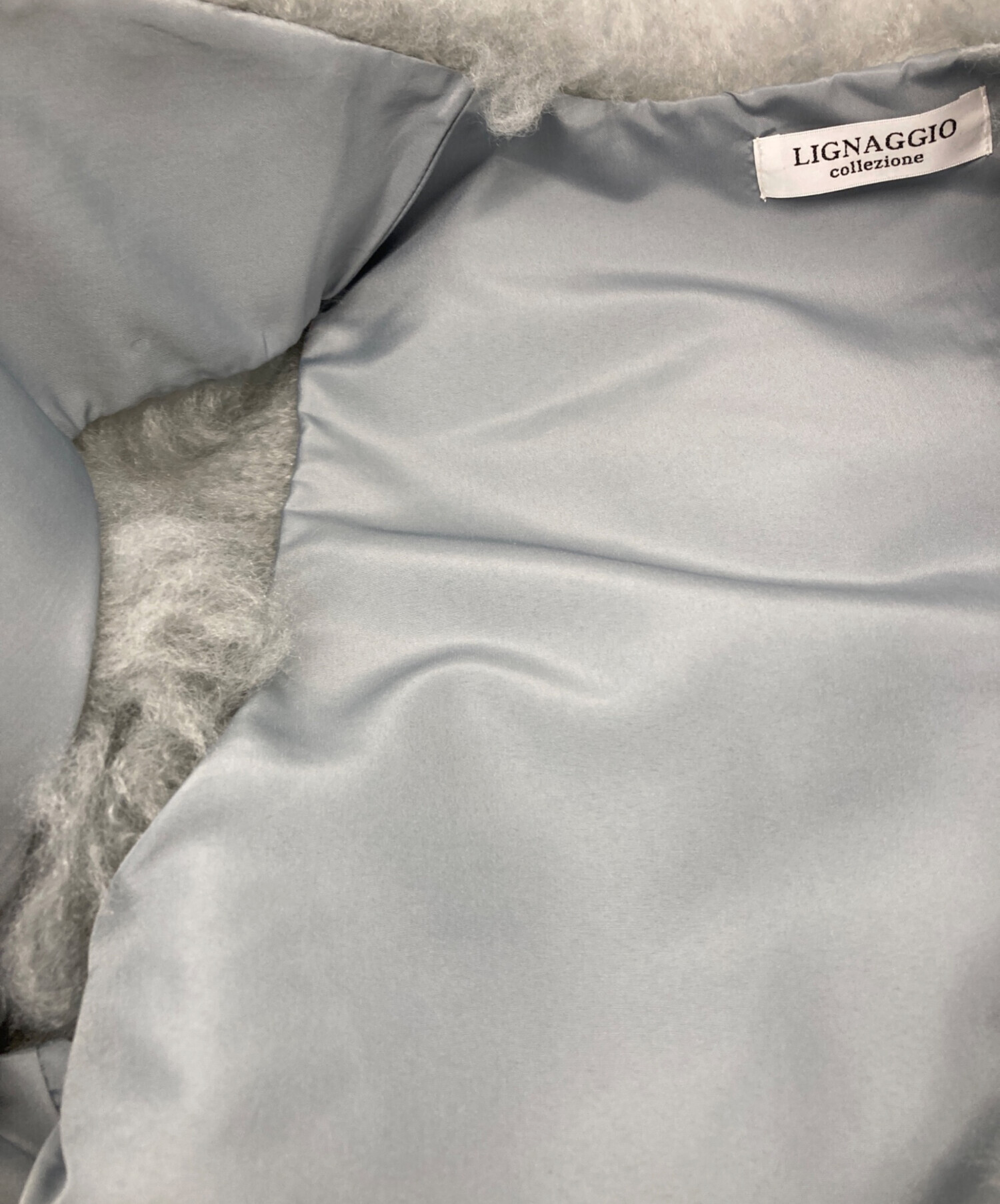 中古・古着通販】lignaggio (リナージオ) ファーベスト グレー サイズ