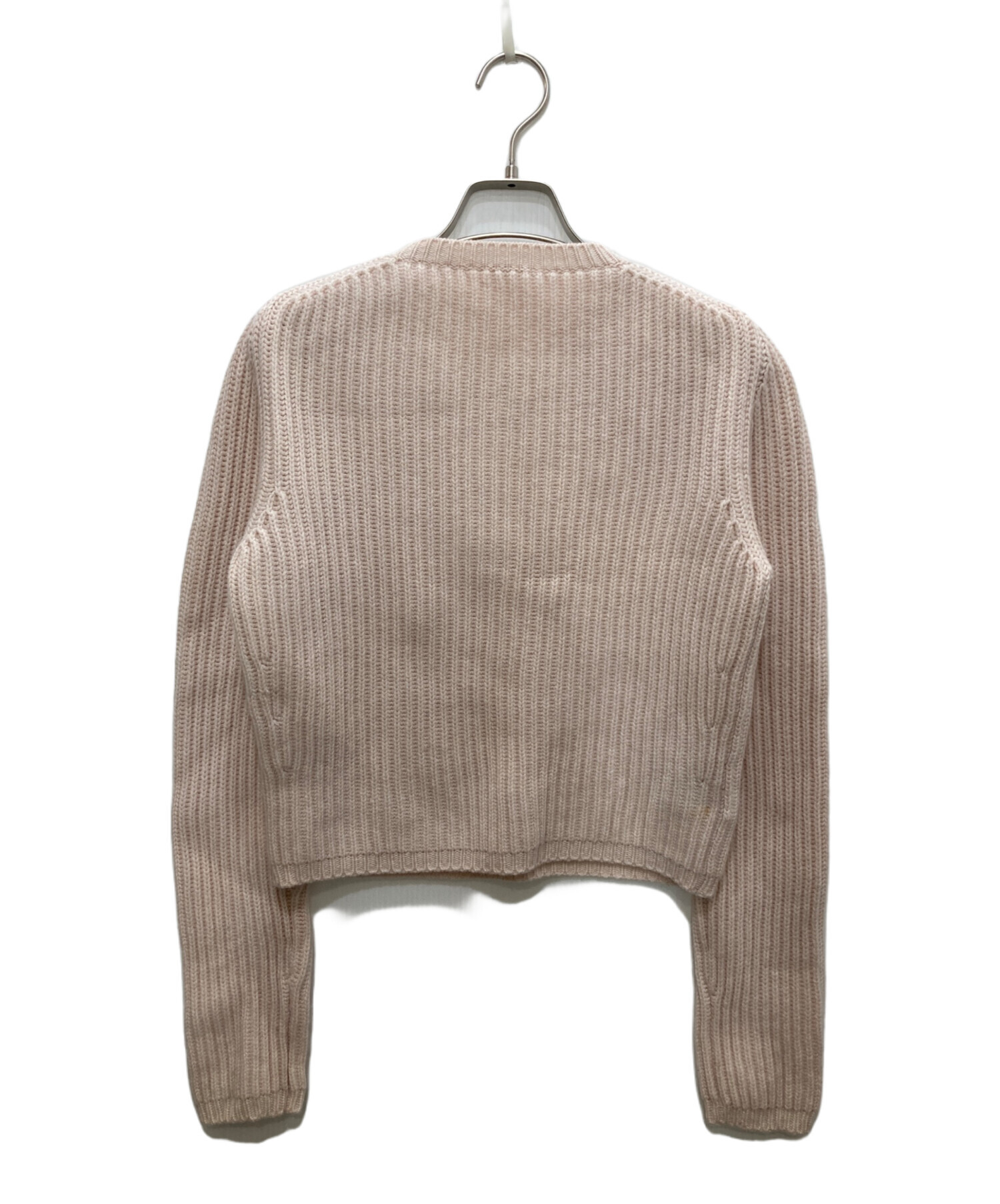 中古・古着通販】MIU MIU (ミュウミュウ) ビジューウールニット ピンク