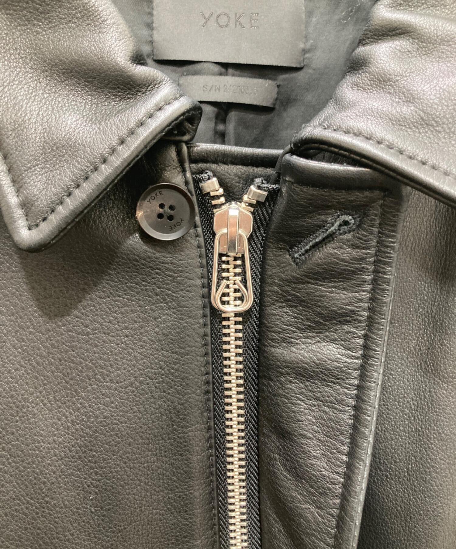中古・古着通販】YOKE (ヨーク) Leather Flight Jacket/レザー