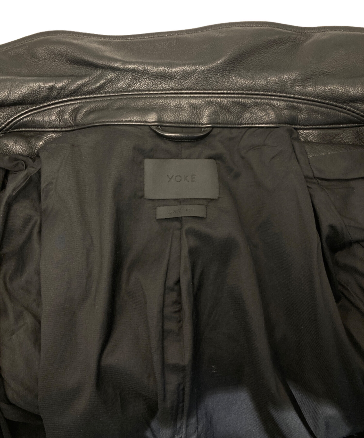 中古・古着通販】YOKE (ヨーク) Leather Flight Jacket/レザー 