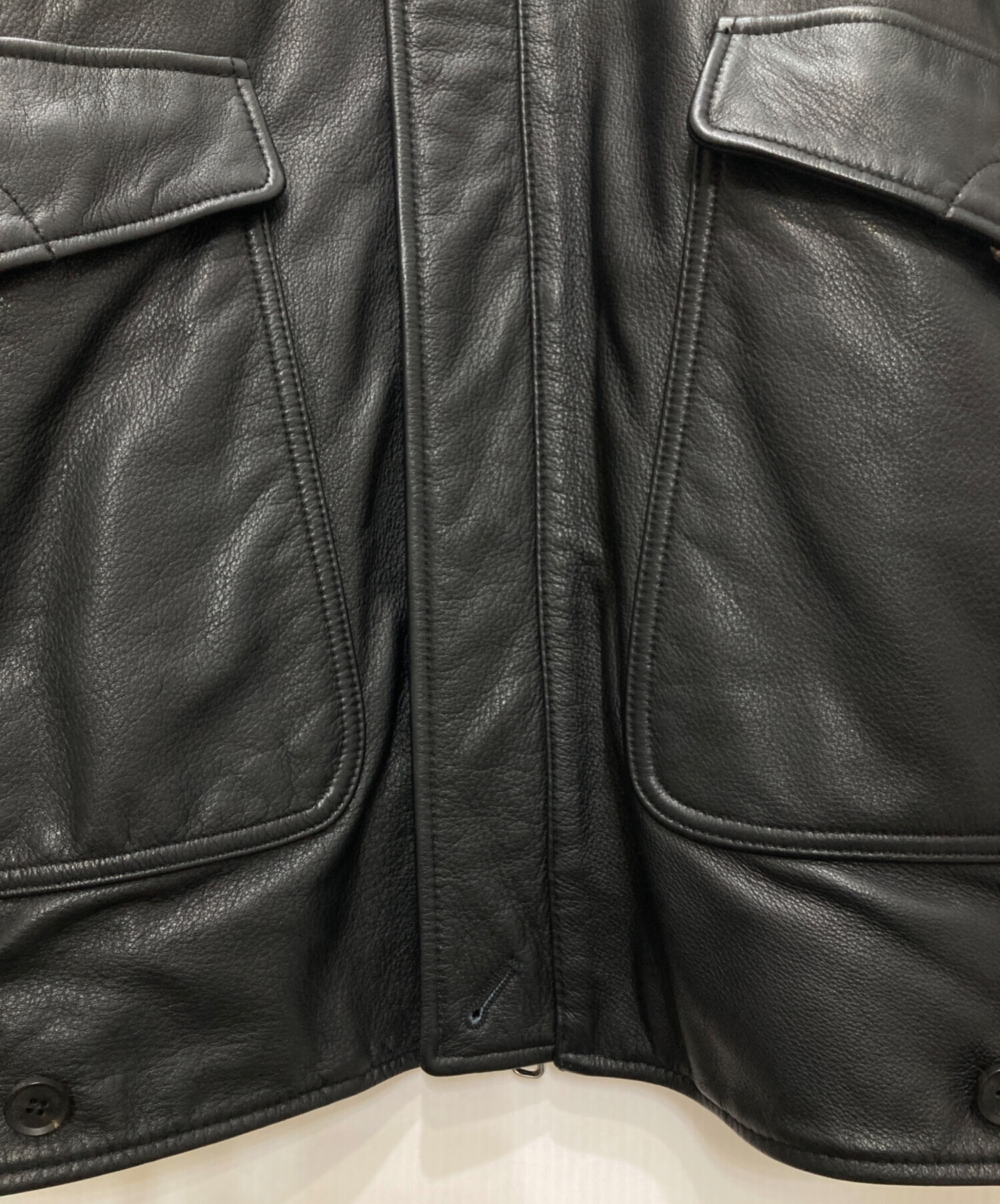 中古・古着通販】YOKE (ヨーク) Leather Flight Jacket/レザー 