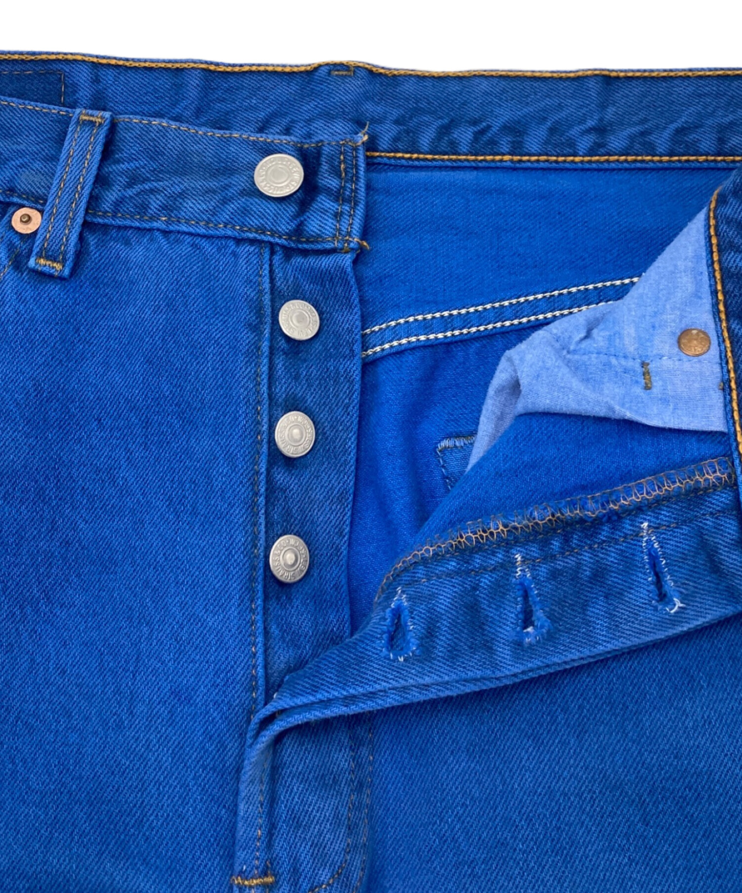 中古・古着通販】LEVI'S (リーバイス) 501 後染めデニムパンツ ブルー