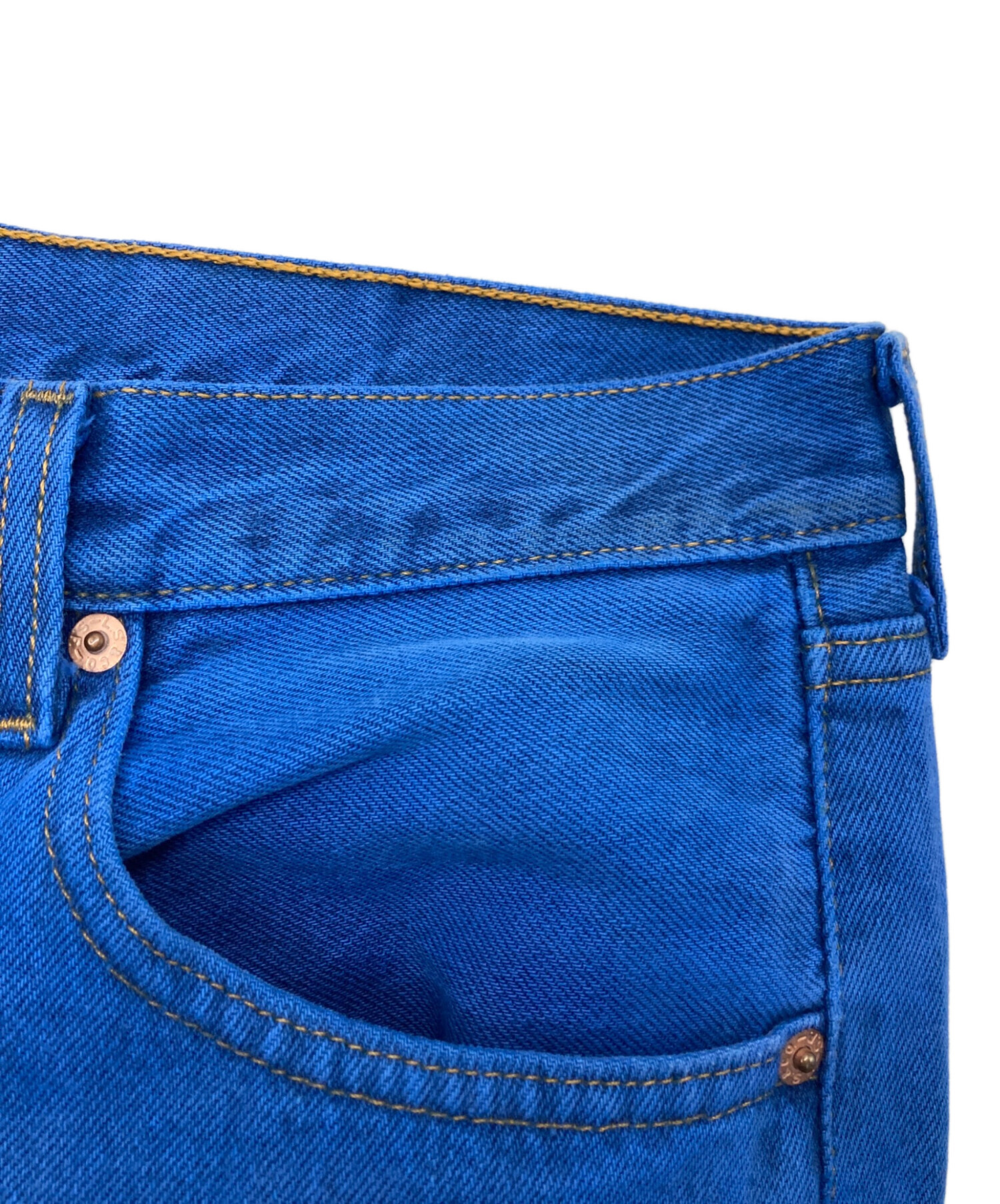 中古・古着通販】LEVI'S (リーバイス) 501 後染めデニムパンツ ブルー