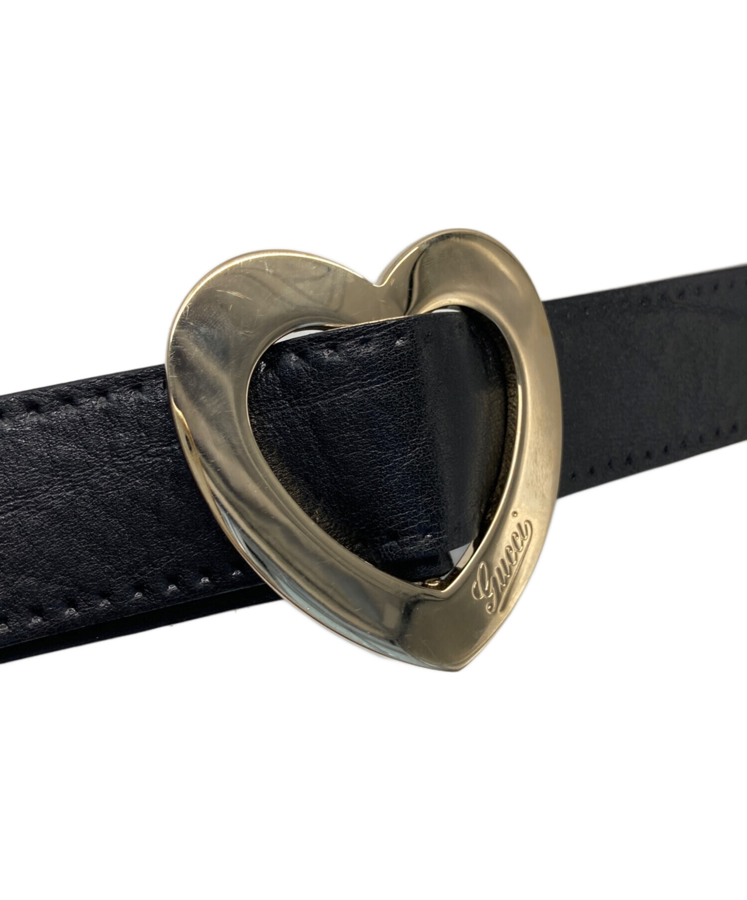 GUCCI レディースベルト 中古 グッチリバーシブルベルト アウトレット 黒/赤系×ゴールド金具