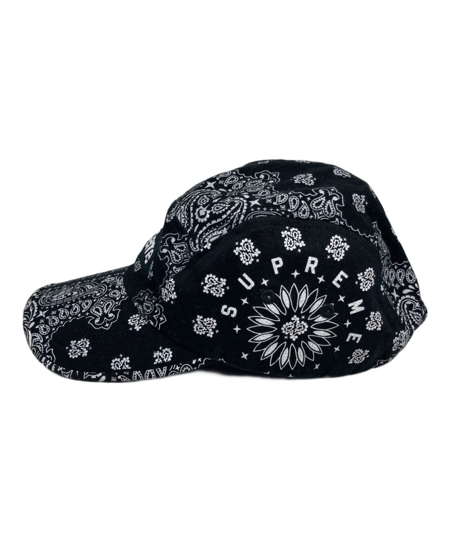 Supreme バンダナ柄 ブラックキャップ 中古・古着通販】SUPREME (シュプリーム) BANDANA CAMP CAP/バンダナ