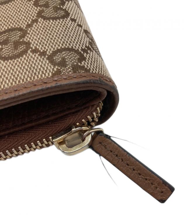 中古・古着通販】GUCCI (グッチ) GGキャンバスミニウォレット ベージュ