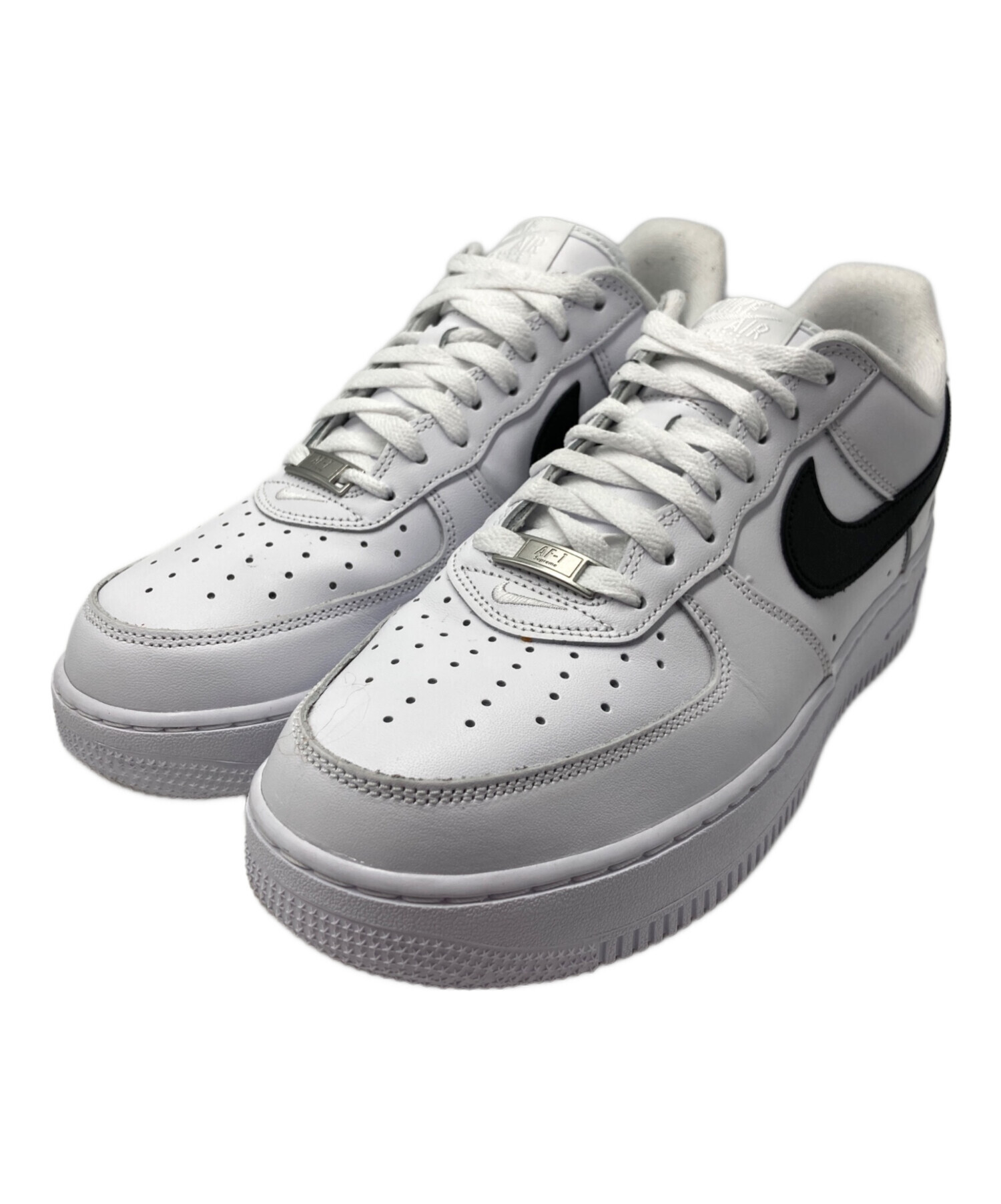 【27.5cm中古】Supreme ✕ ナイキ エアフォース1 ロー ホワイト 27.5cm中古】Suprem ✕ ナイキ エアフォース1 ロー ホワイト - メルカリ