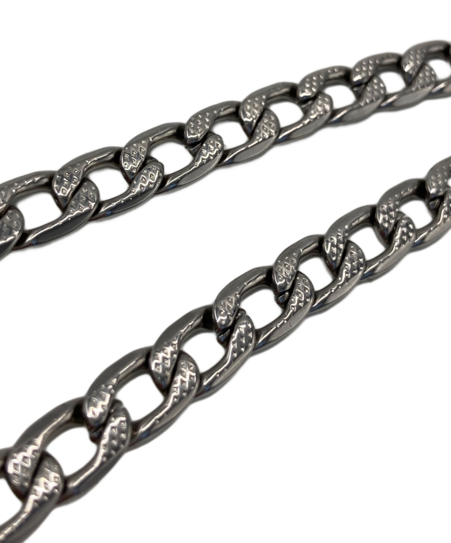 diesel ディーゼルチェーンネックレス シルバー 中古・古着通販】DIESEL (ディーゼル) チェーンネックレス シルバー