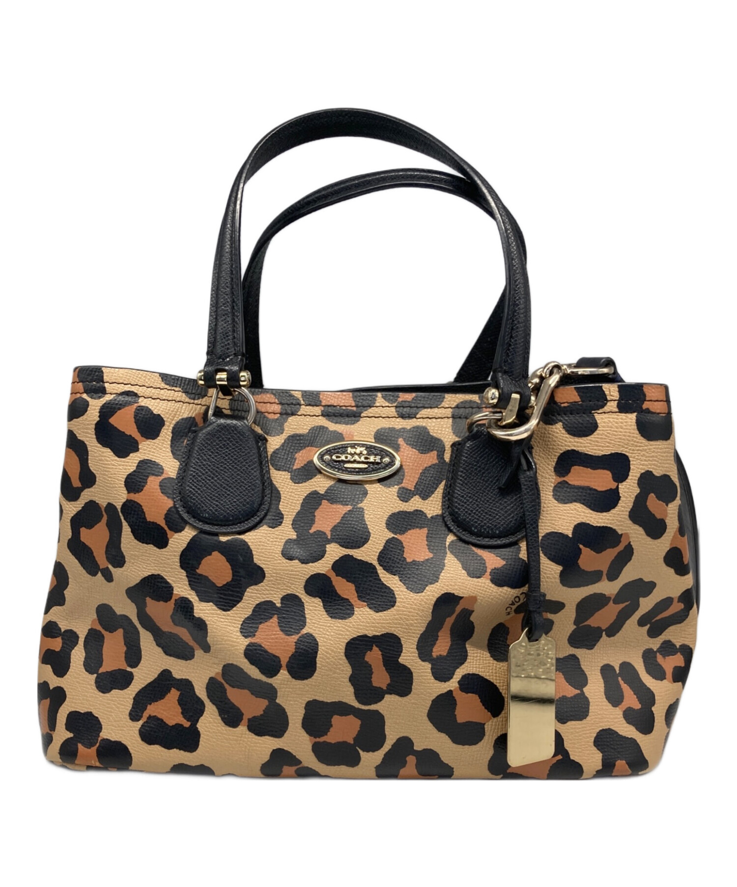 中古・古着通販】COACH (コーチ) レオパード柄ショルダーバッグ 