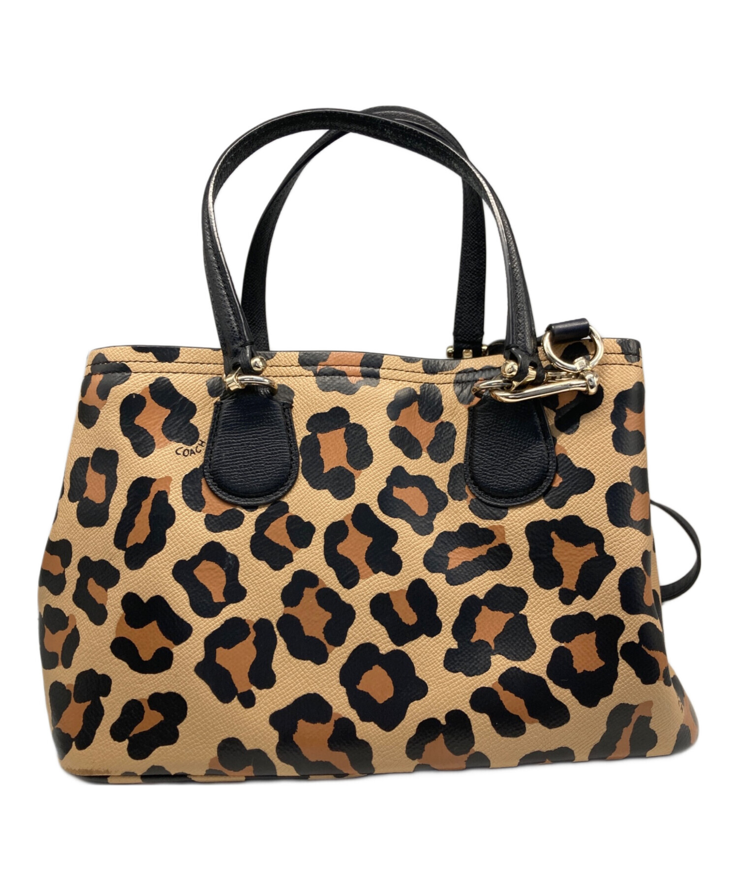 中古・古着通販】COACH (コーチ) レオパード柄ショルダーバッグ 