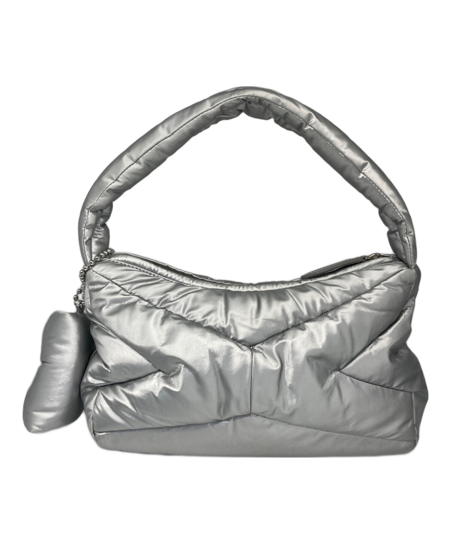 中古・古着通販】vunque (ブンク) パフワンショルダーバッグ シルバー