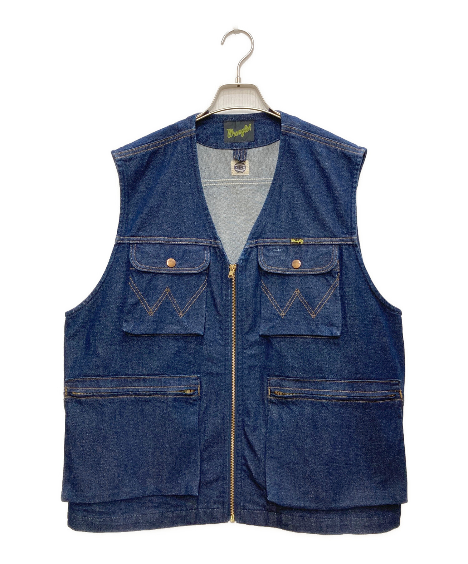 KEBOZ 23ss WRANGLER×KEBOZ デニムベスト L インディゴ 中古・古着通販】Wrangler (ラングラー) KEBOZ (ケボズ) デニムベスト