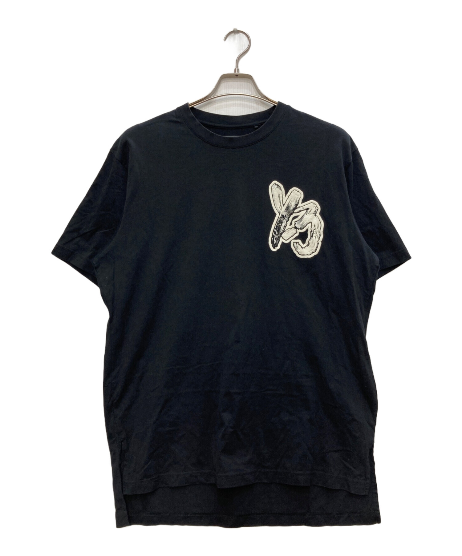 Y-3 ワイスリー Tシャツ・カットソー S 紺 【古着】【中古】【送料無料】 中古・古着通販】Y-3 (ワイスリー) OVERSIZED SS TEE - STRIPES