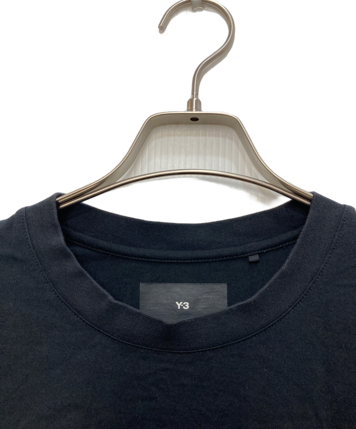 Y-3 ワイスリー Tシャツ・カットソー S 紺 【古着】【中古】【送料無料】 中古・古着通販】Y-3 (ワイスリー) グラフィックTシャツ ブラック