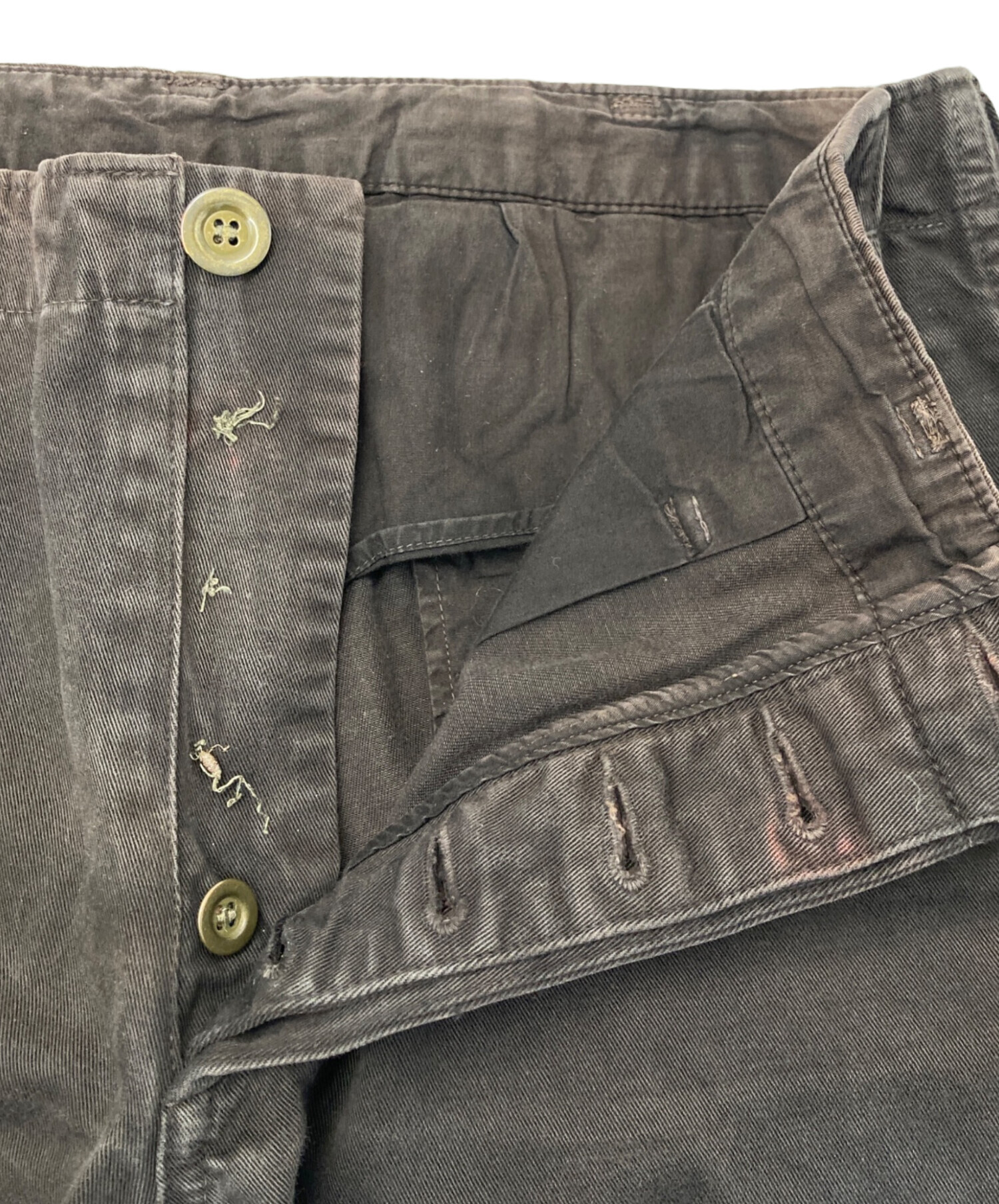ビズビム パンツ コットン ウール ブラウン 3 visvim コットンパンツ 中古・古着通販】VISVIM (ビズビム) ワークパンツ ブラウン サイズ:3