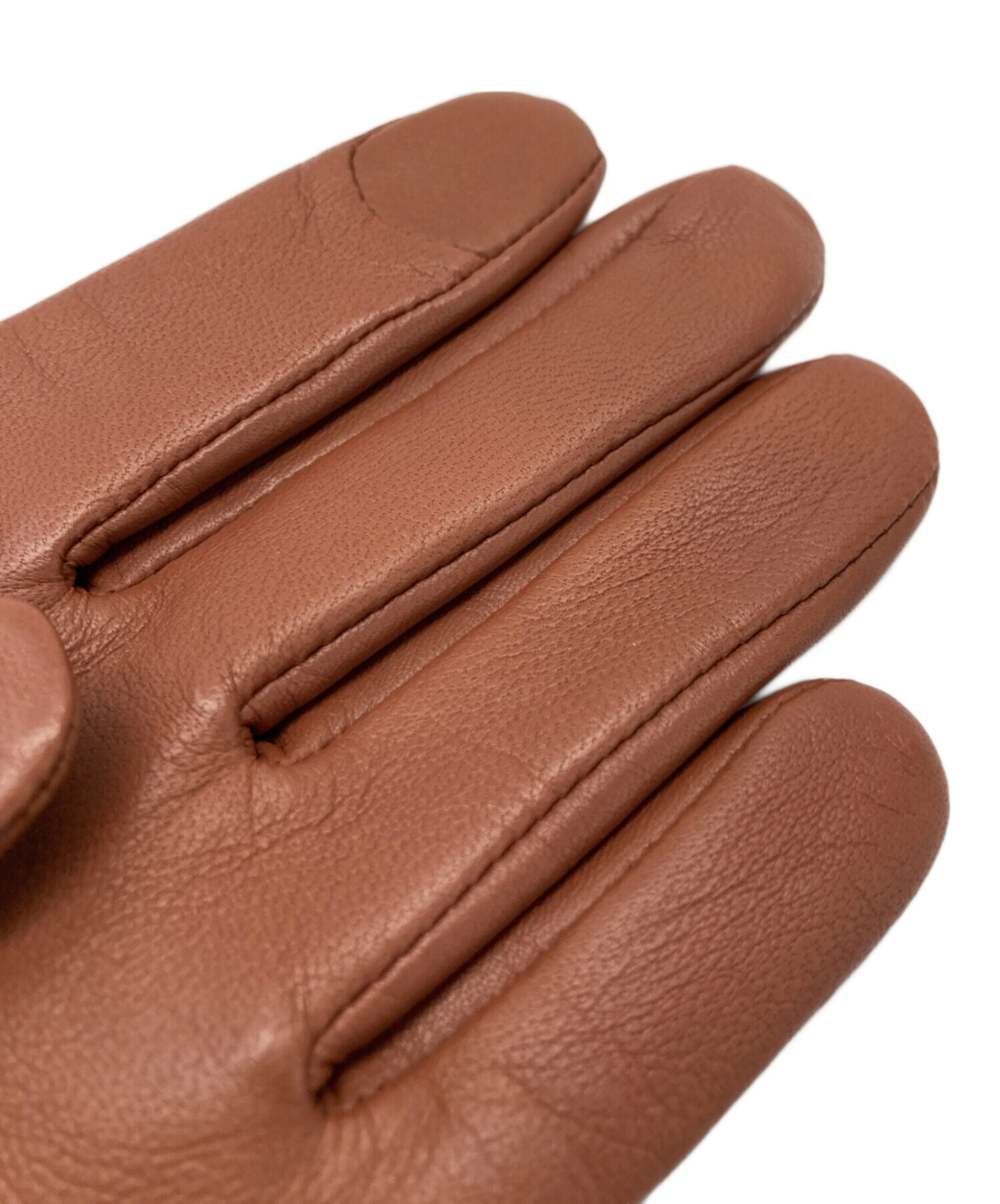 中古・古着通販】COACH (コーチ) シープレザーグローブ ブラウン 未