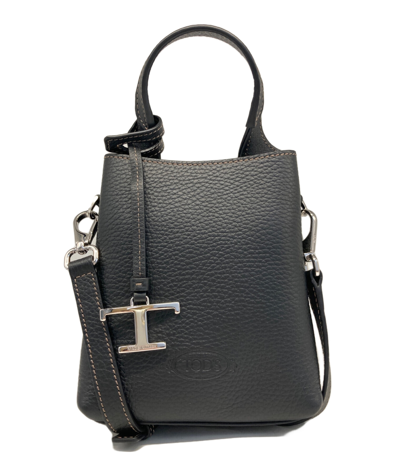 中古・古着通販】TOD'S (トッズ) MICRO BAG 2WAY ロゴ Tチャーム