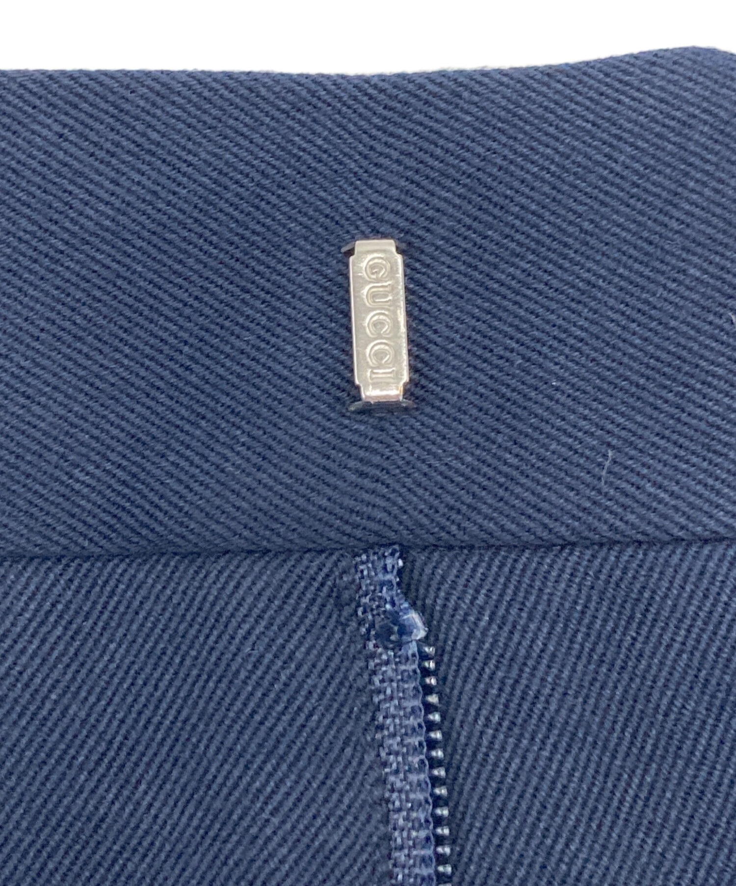 GUCCI ネイビー ストライプ スラックス 中古・古着通販】GUCCI (グッチ) ウェブ ストライプ コットン