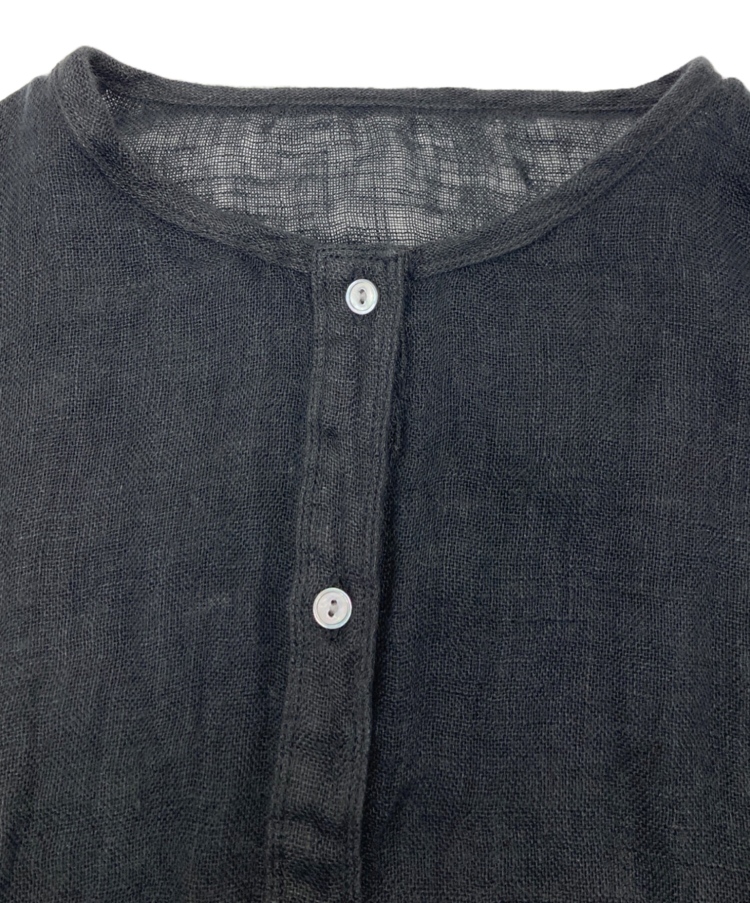 中古・古着通販】FRAMeWORK (フレームワーク) LINENクレープヘンリー