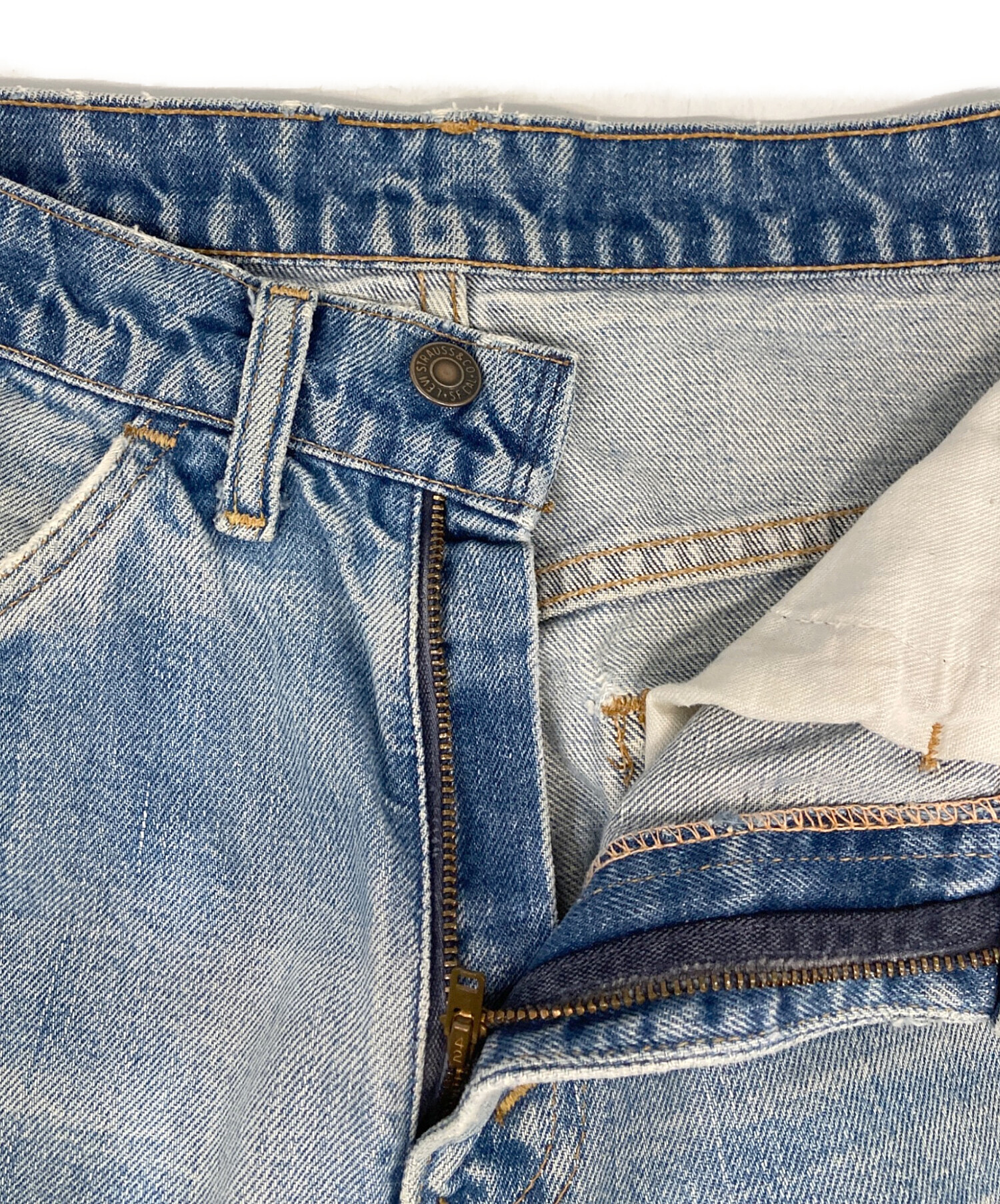 中古・古着通販】LEVI'S (リーバイス) ベルボトムパンツ ブルー サイズ