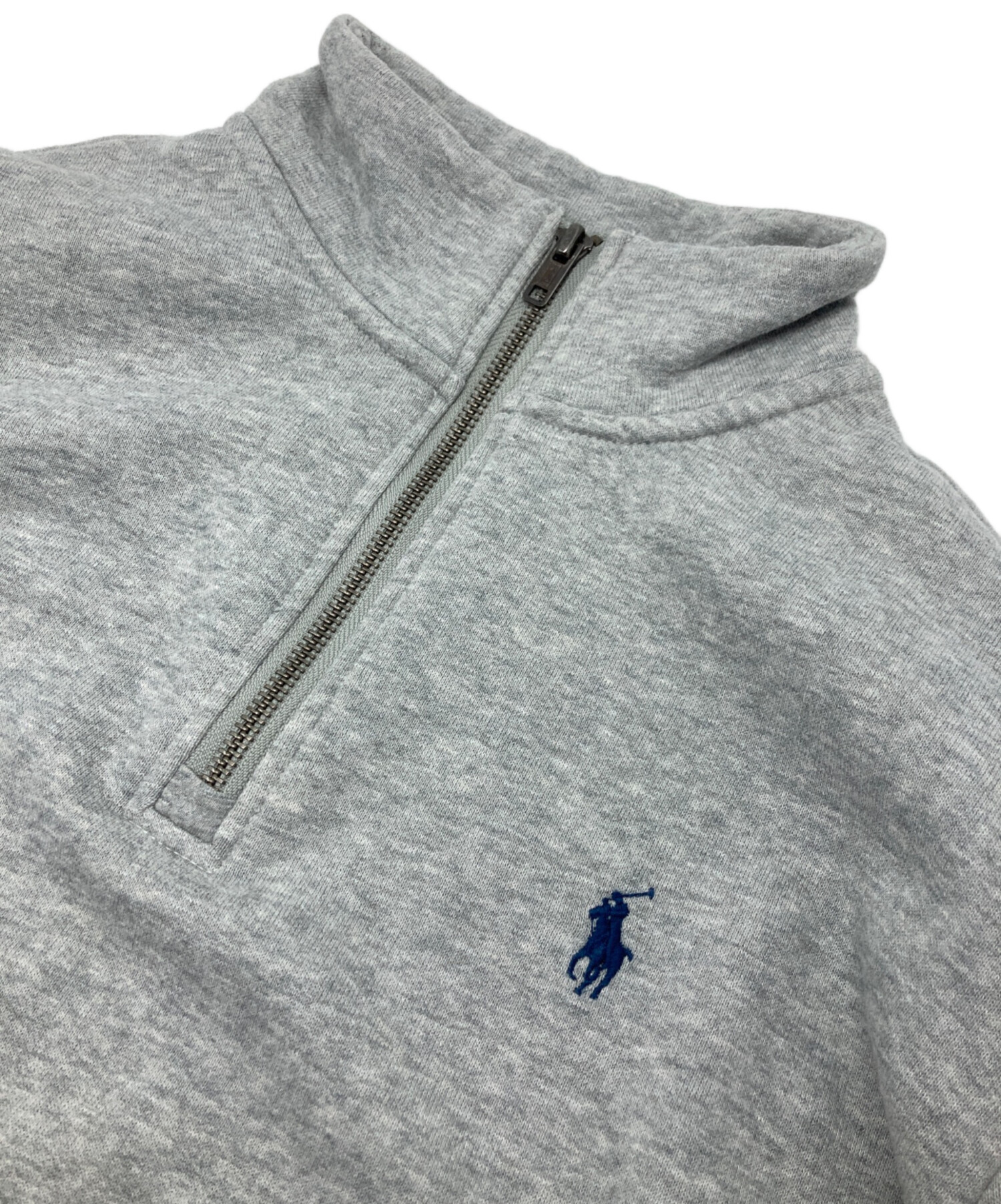 Polo Ralph Lauren グレー ハーフジップトレーナー 中古・古着通販】POLO RALPH LAUREN (ポロ・ラルフローレン) ハーフ