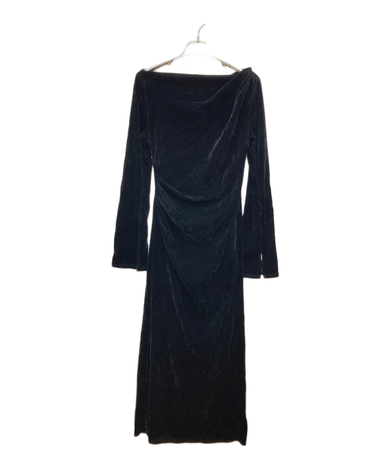 中古・古着通販】Snidel (スナイデル) フロッキーベロアドレープドレス