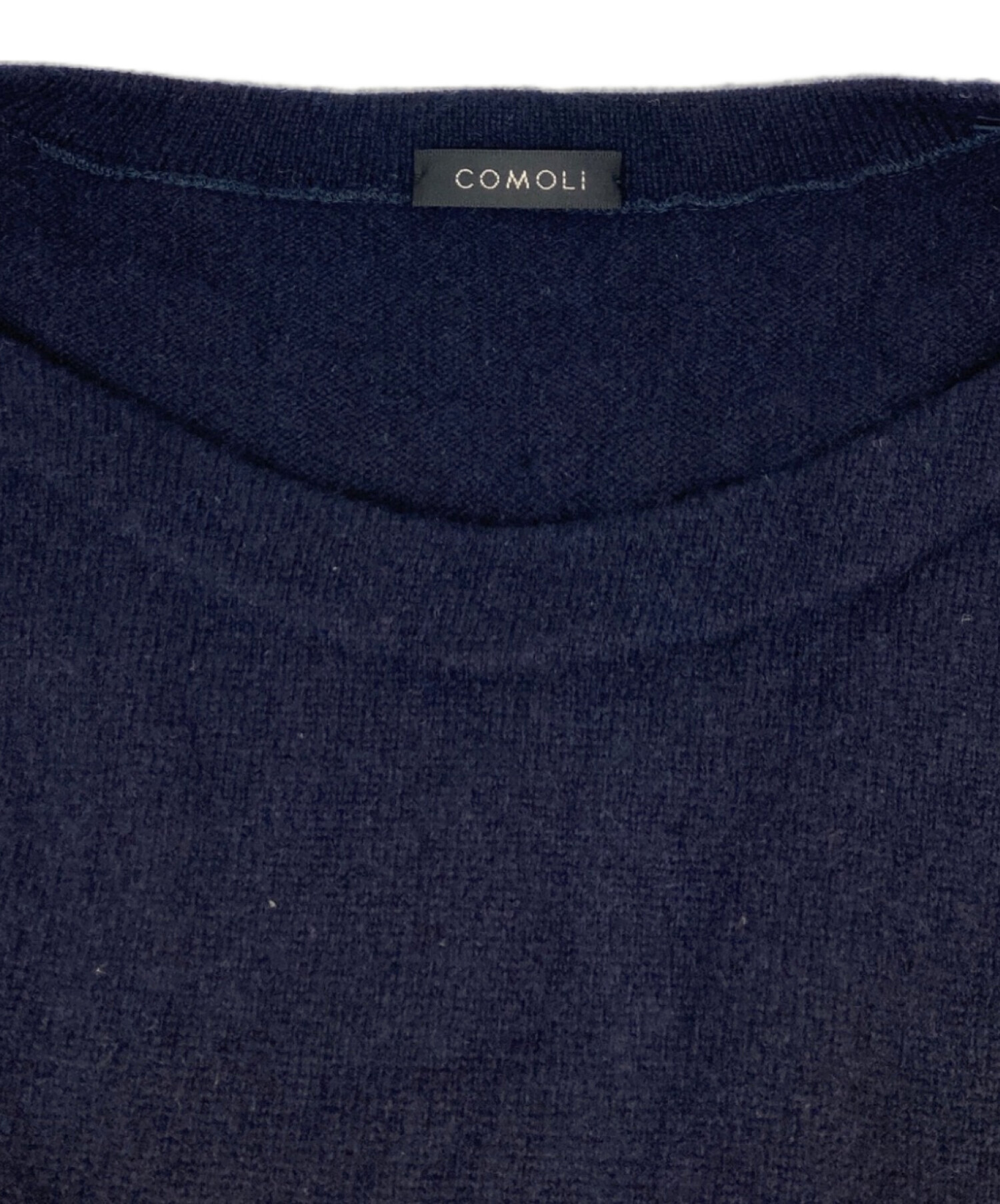 中古・古着通販】COMOLI (コモリ) カシミヤ100％ニット ネイビー