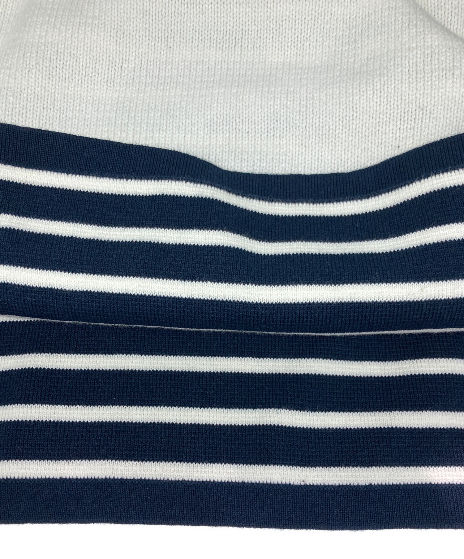 中古・古着通販】DAIRIKU (ダイリク) Docking Lettered Knit ホワイト 