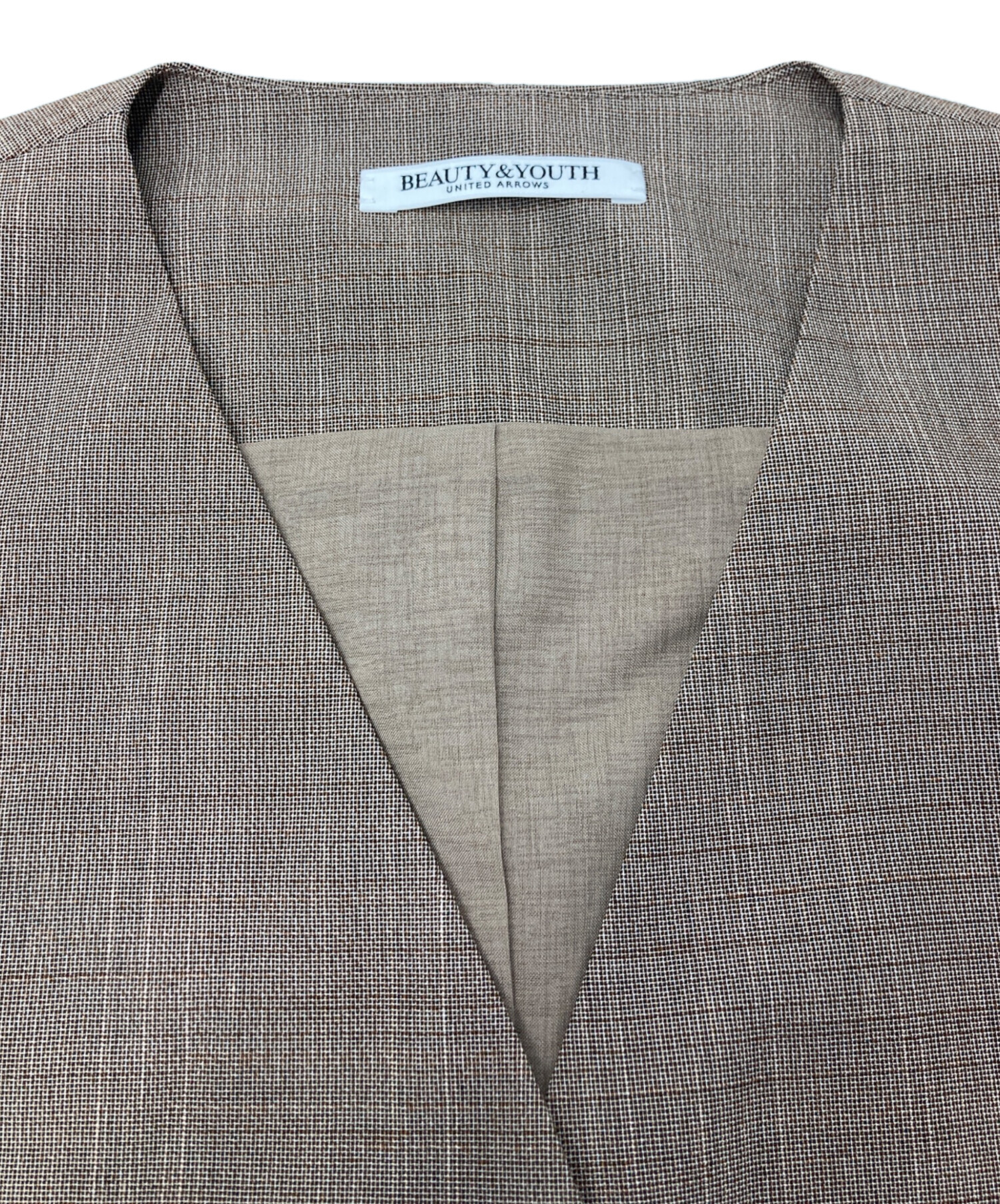 BEAUTY&YOUTH UNITED ARROWS - hooked vintage  スエード　皮　ジレ 中古・古着通販】BEAUTY&YOUTH UNITED ARROWS (ビューティーアンド