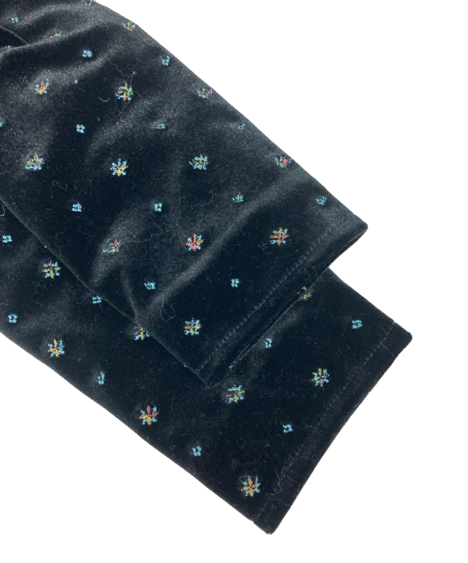 中古・古着通販】Snidel (スナイデル) ベロア刺繍ワンピース ブラック