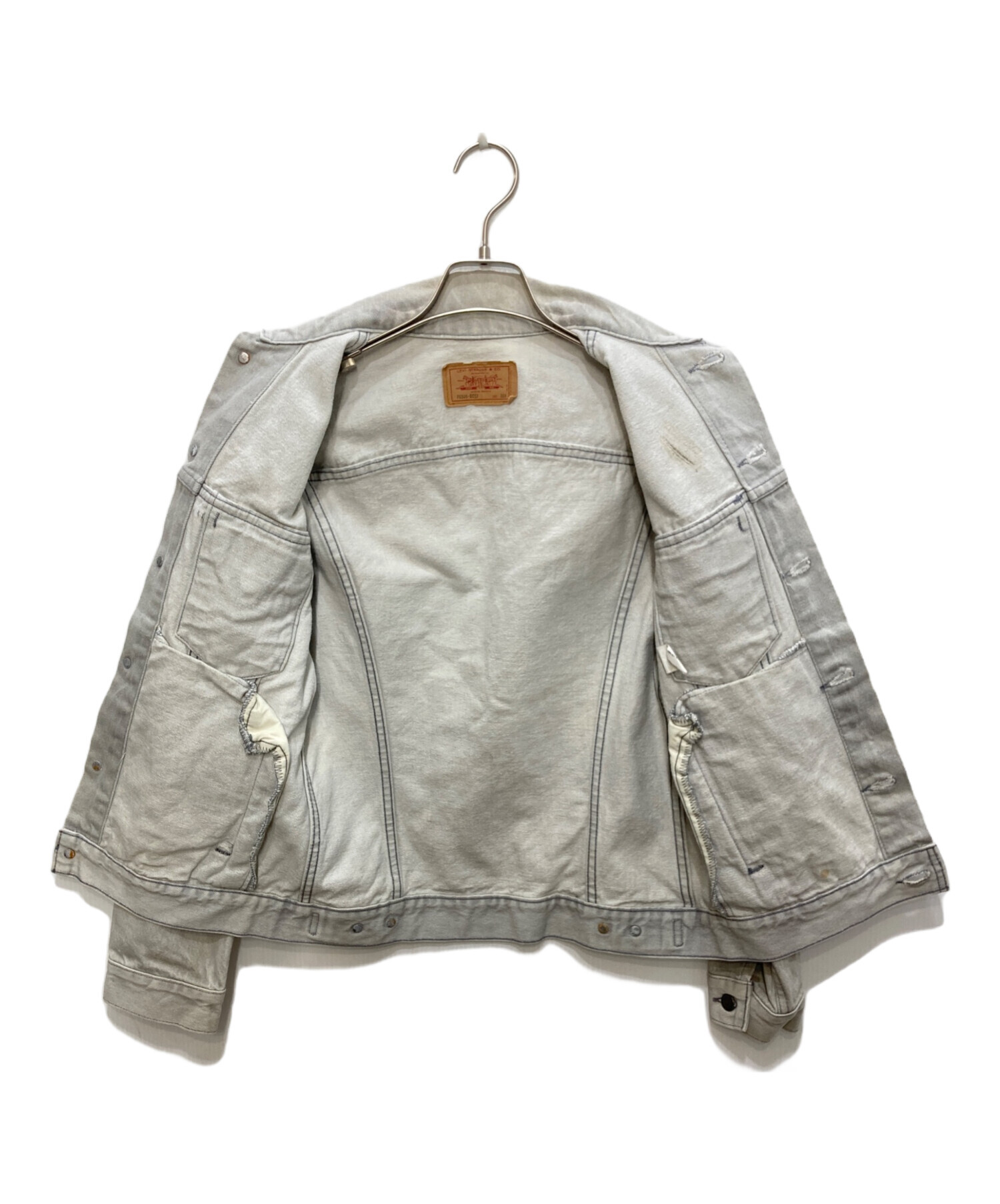 中古・古着通販】LEVI'S (リーバイス) 先染めデニムジャケット グレー