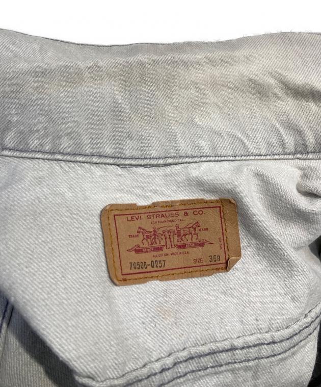 中古・古着通販】LEVI'S (リーバイス) 先染めデニムジャケット グレー