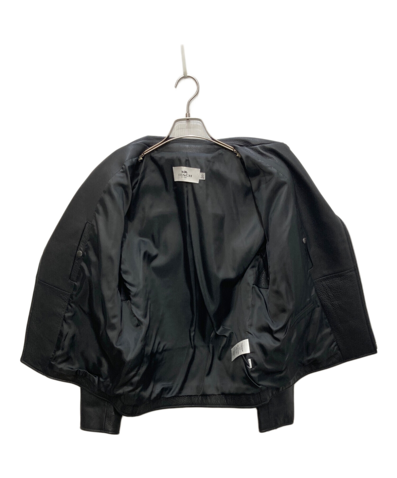 中古・古着通販】COACH (コーチ) ダブルライダースジャケット ブラック