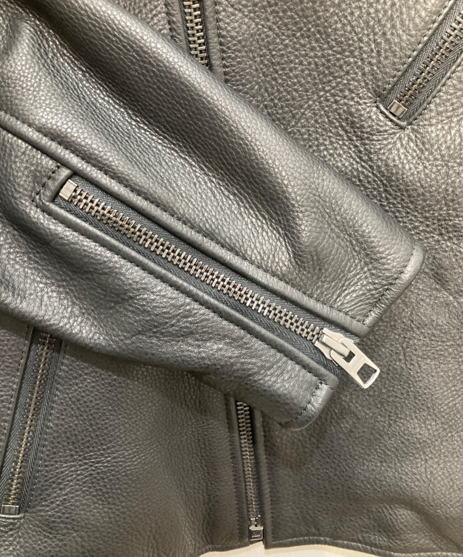 中古・古着通販】COACH (コーチ) ダブルライダースジャケット ブラック