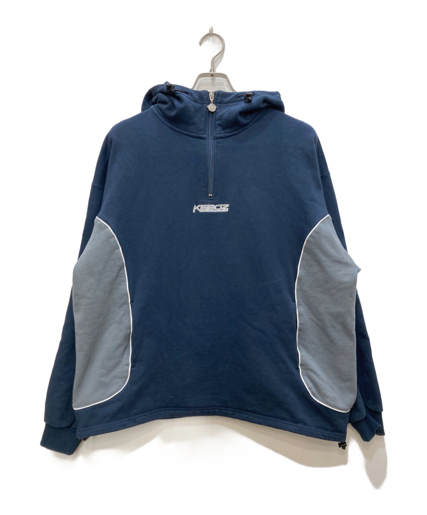 中古・古着通販】KEBOZ (ケボズ) ハーフジップスウェット ネイビー