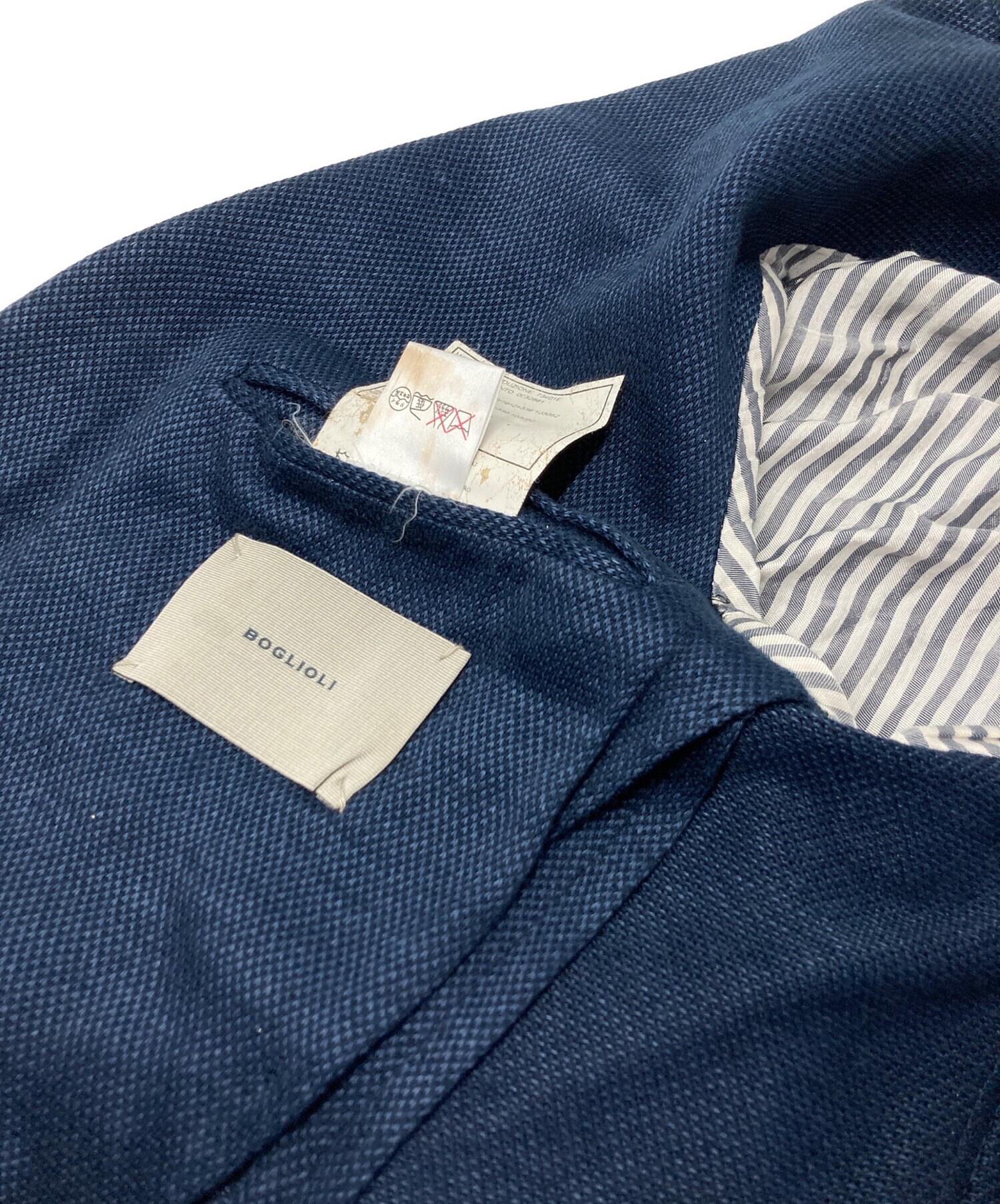 中古・古着通販】BOGLIOLI (ボリオリ) テーラードジャケット ネイビー