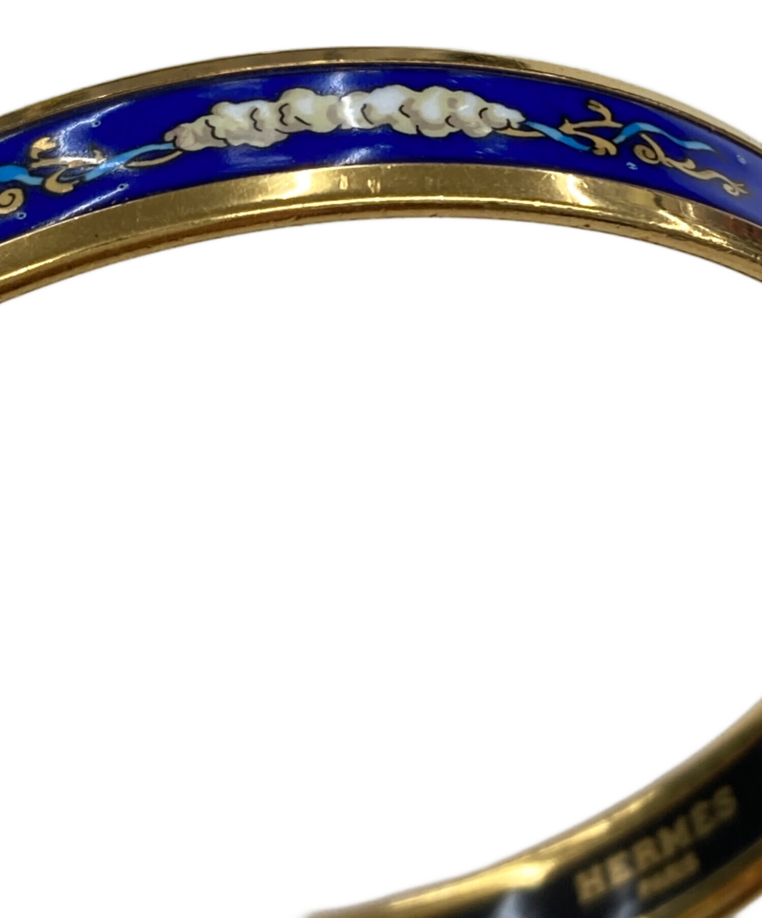 中古・古着通販】HERMES (エルメス) エマイユバングル ブルー