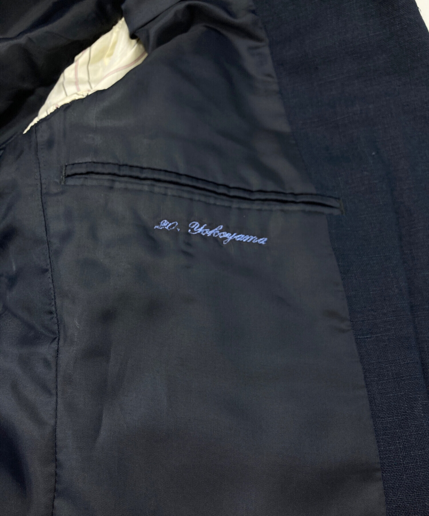 未使用に近い　ポロラルフローレン　ネイビー　リネンジャケット　日本製　AB7 POLO RALPH LAUREN（ポロ・ラルフローレン） ジャケット テーラード