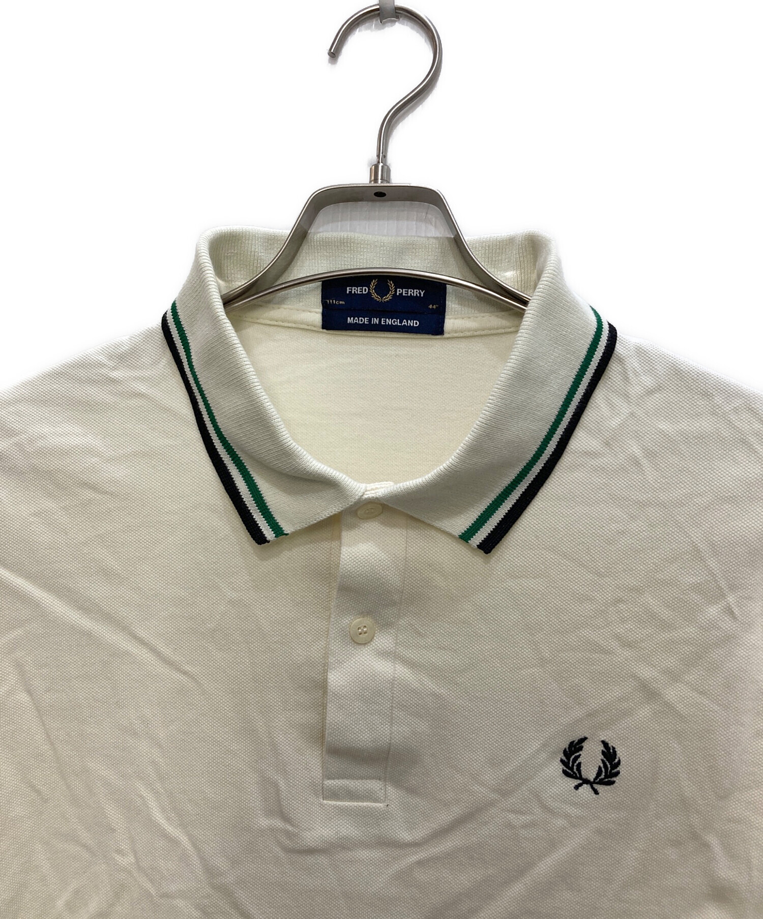 中古・古着通販】FRED PERRY (フレッドペリー) ポロシャツ ホワイト