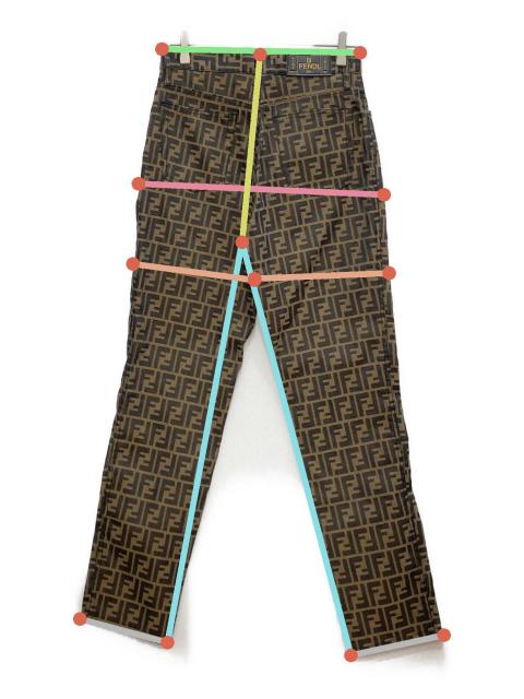 中古・古着通販】FENDI (フェンディ) オールドズッカ柄パンツ ブラウン