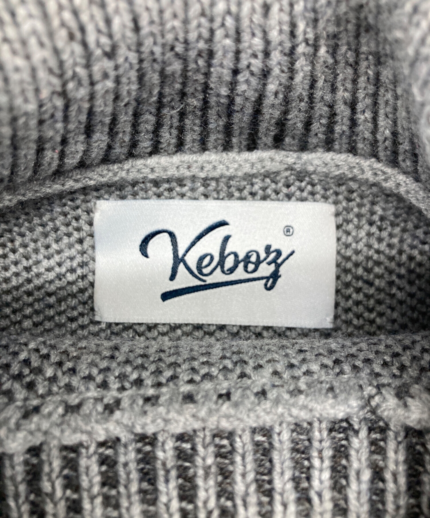 中古・古着通販】KEBOZ (ケボズ) BLOOM LOGO KNIT/ブルーム ロゴ 