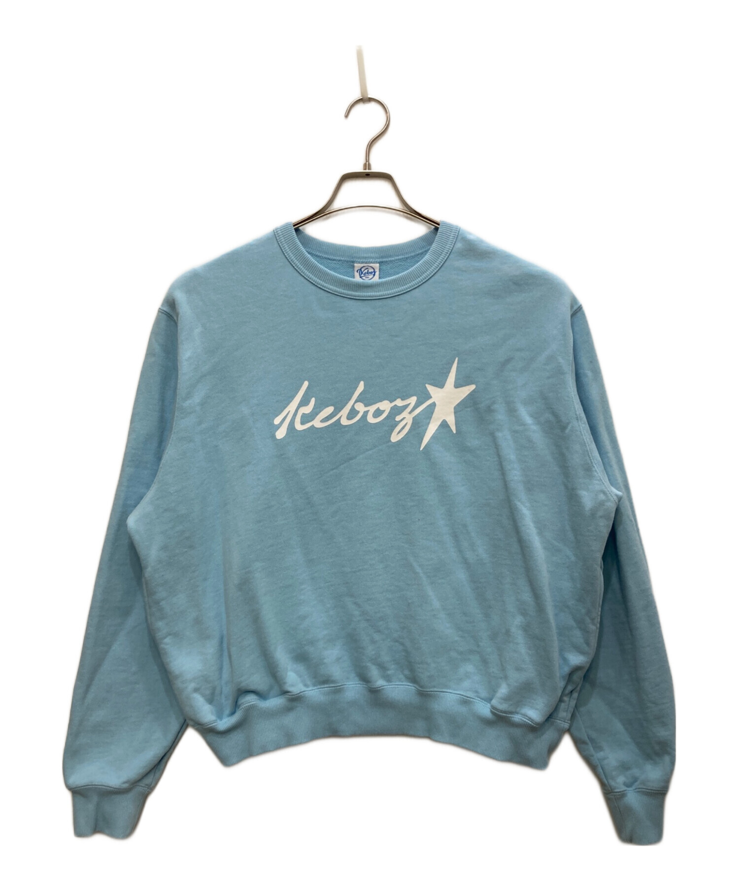 中古・古着通販】KEBOZ (ケボズ) プリントスウェット ブルー サイズ:M