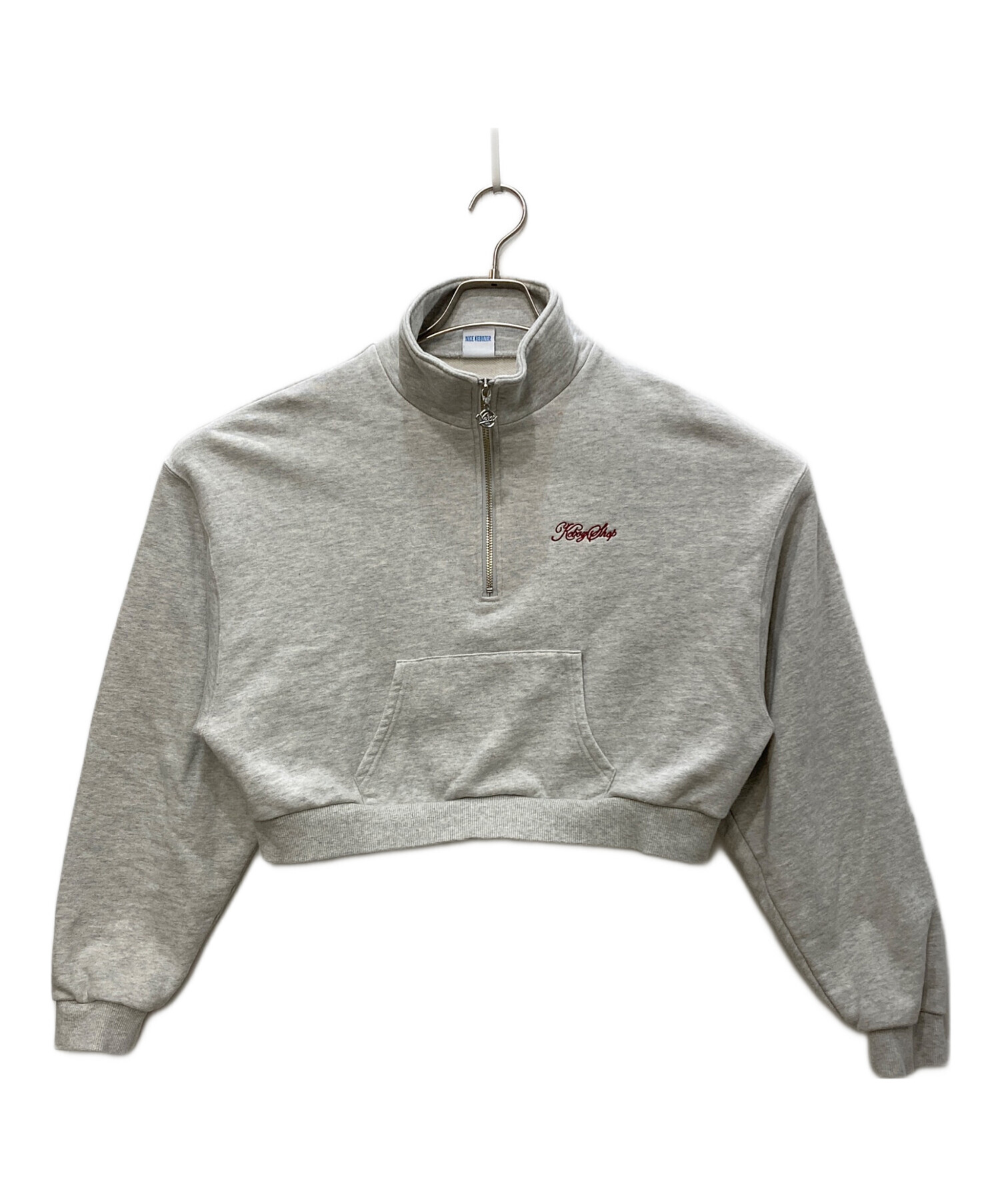 中古・古着通販】KEBOZ (ケボズ) ハーフジップスウェット グレー