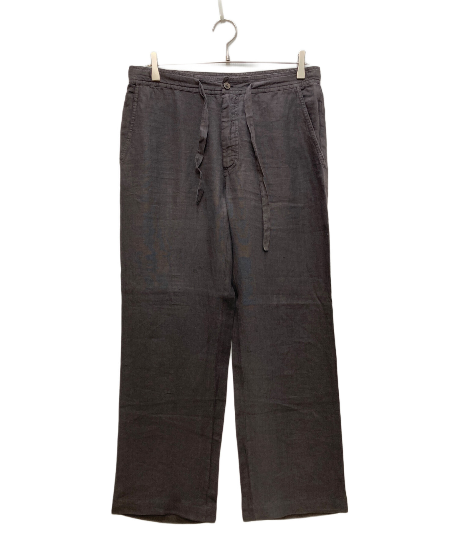 中古・古着通販】ZEGNA (ゼニア) リネンパンツ ブラウン サイズ:48 