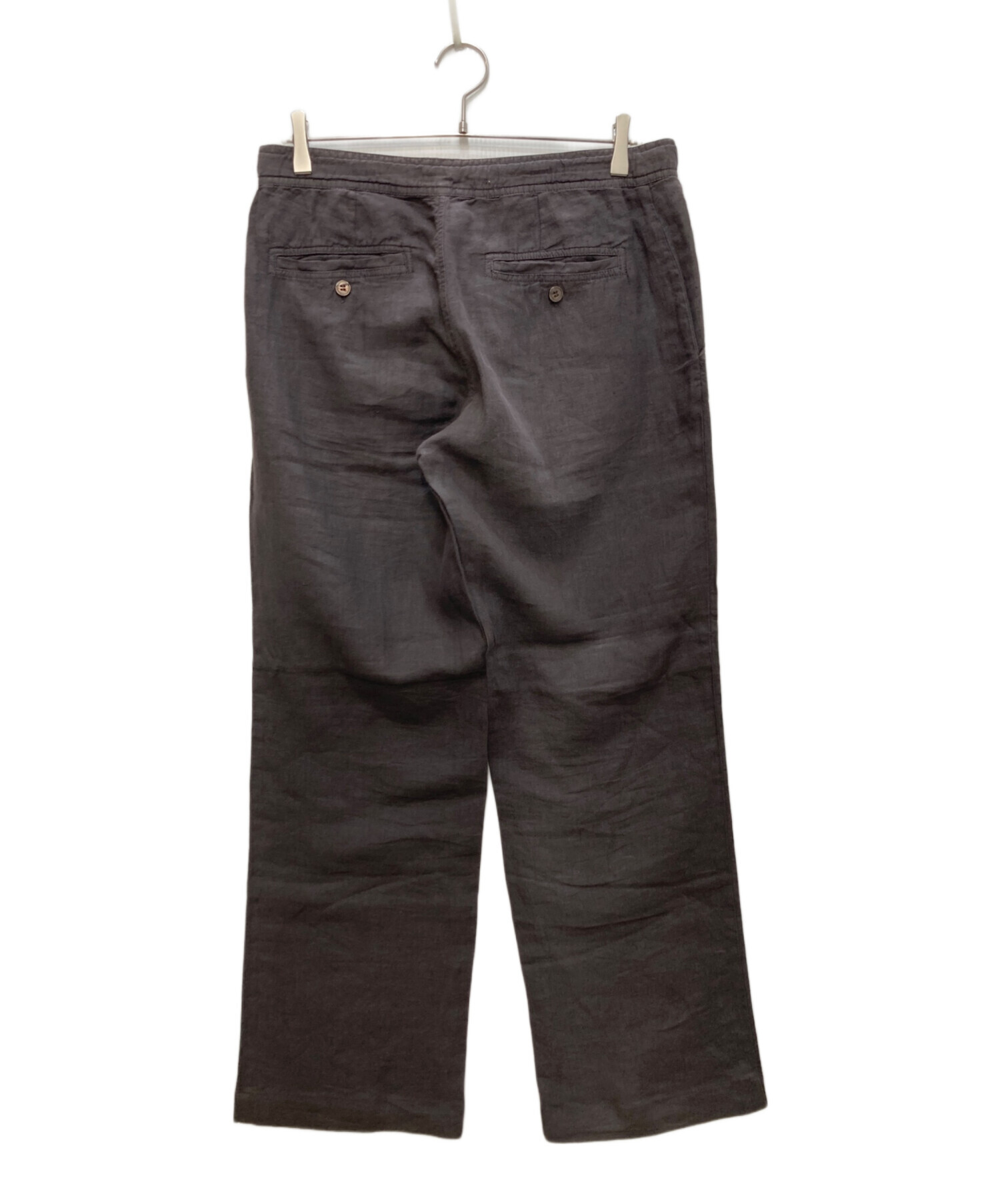 中古・古着通販】ZEGNA (ゼニア) リネンパンツ ブラウン サイズ:48 