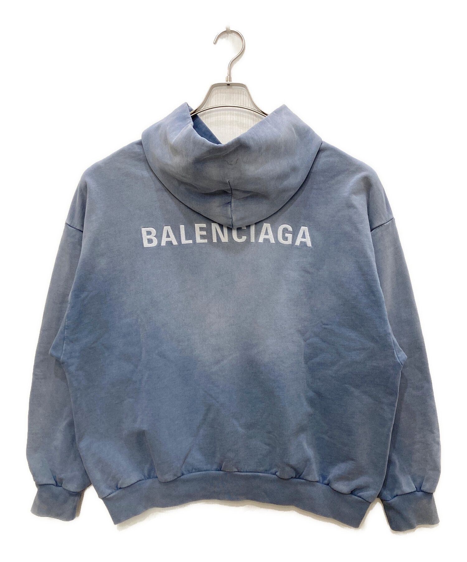 BALENCIAGA プルオーバーパーカー ヴィンテージ Mサイズ 中古・古着通販】BALENCIAGA (バレンシアガ) BACK HOODIE ロゴプル