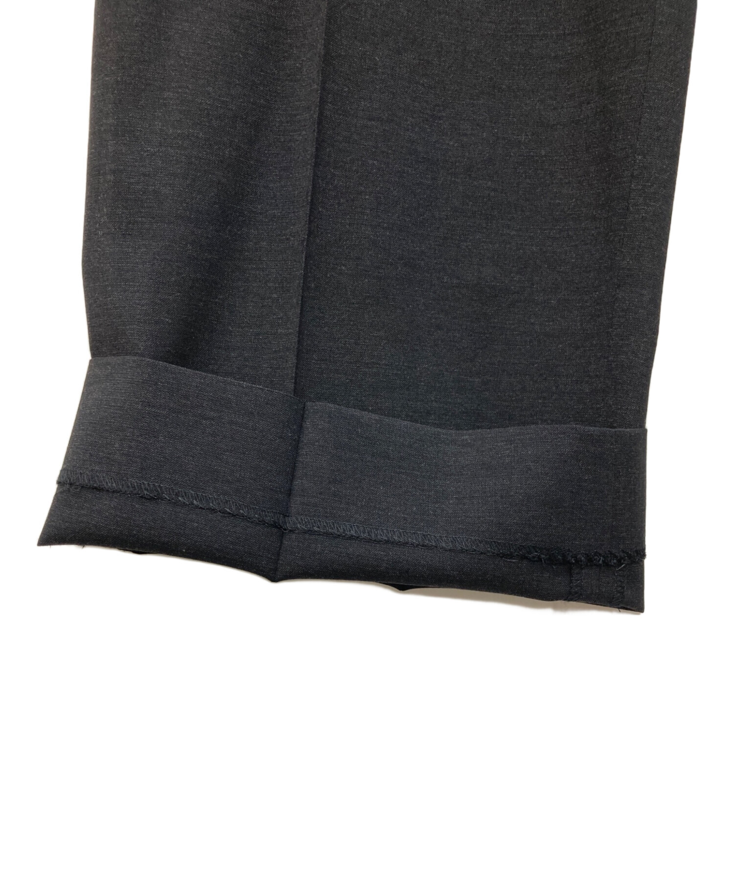 中古・古着通販】HERMES (エルメス) サマーウールスラックス ブラック